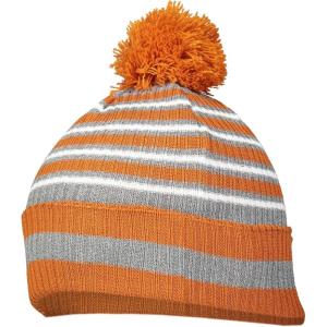 Holloway Spirit Pom Beanie(Texas Orange/Heather Grey/White)