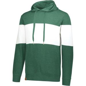 Holloway Sportswear All-American Hoodie(Dark Green Heather/White)