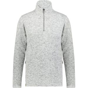 Holloway Women’s Alpine Sweater Fleece 1/4 Zip Pullover(Silver Heather)