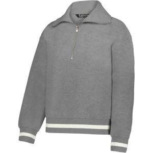 Holloway Womens Heritage Prep Pullover(Athletic Heather/Vanilla)