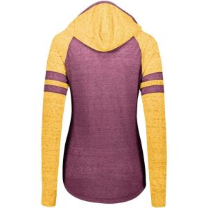 Holloway Women’s Ladies Advocate Hoodie(Maroon/Light Gold)