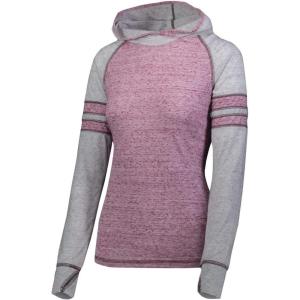 Holloway Women’s Ladies Advocate Hoodie(Maroon/Silver)