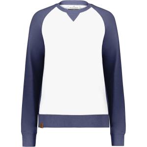 Holloway Women’s Ladies All-American Fleece Crew(Navy Heather/White)