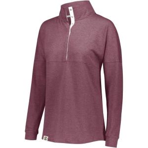 Holloway Women’s Ladies Sophomore Pullover(Maroon Heather)