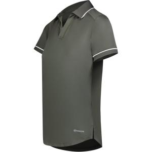 Holloway Women’s Performance Polo Powered by Coolcore(Iron/White)
