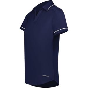 Holloway Women’s Performance Polo Powered by Coolcore(Navy/White)