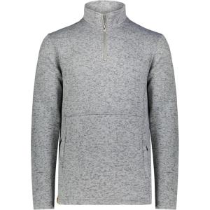 Holloway mens Alpine Sweater Fleece 1/4 Zip Pullover(Graphite Heather)