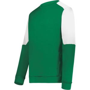 Holloway mens Momentum Team Fleece Crew(Kelly/White)