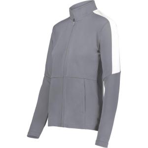 Holloway womens Holloway Ladies Crosstown Jacket(Graphite/White)