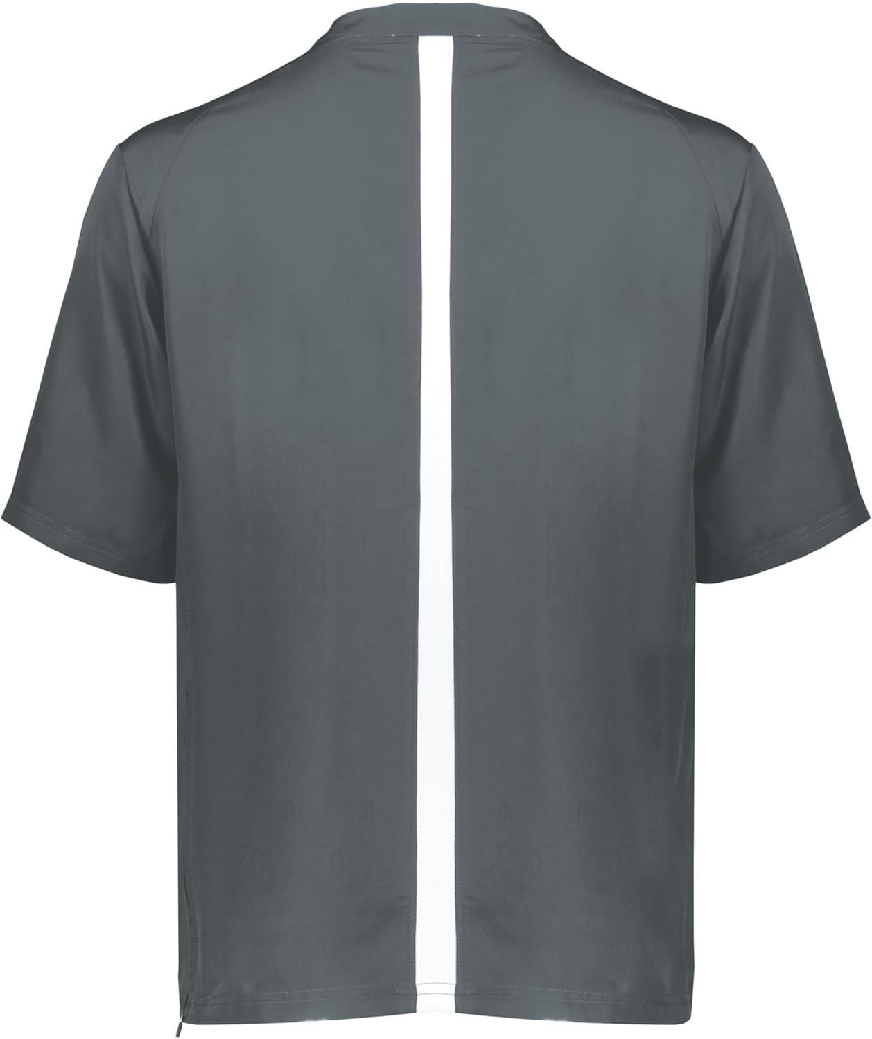 imageHolloway Boys Boys Clubhouse Short Sleeve Pullover Cage JacketGrapWhite