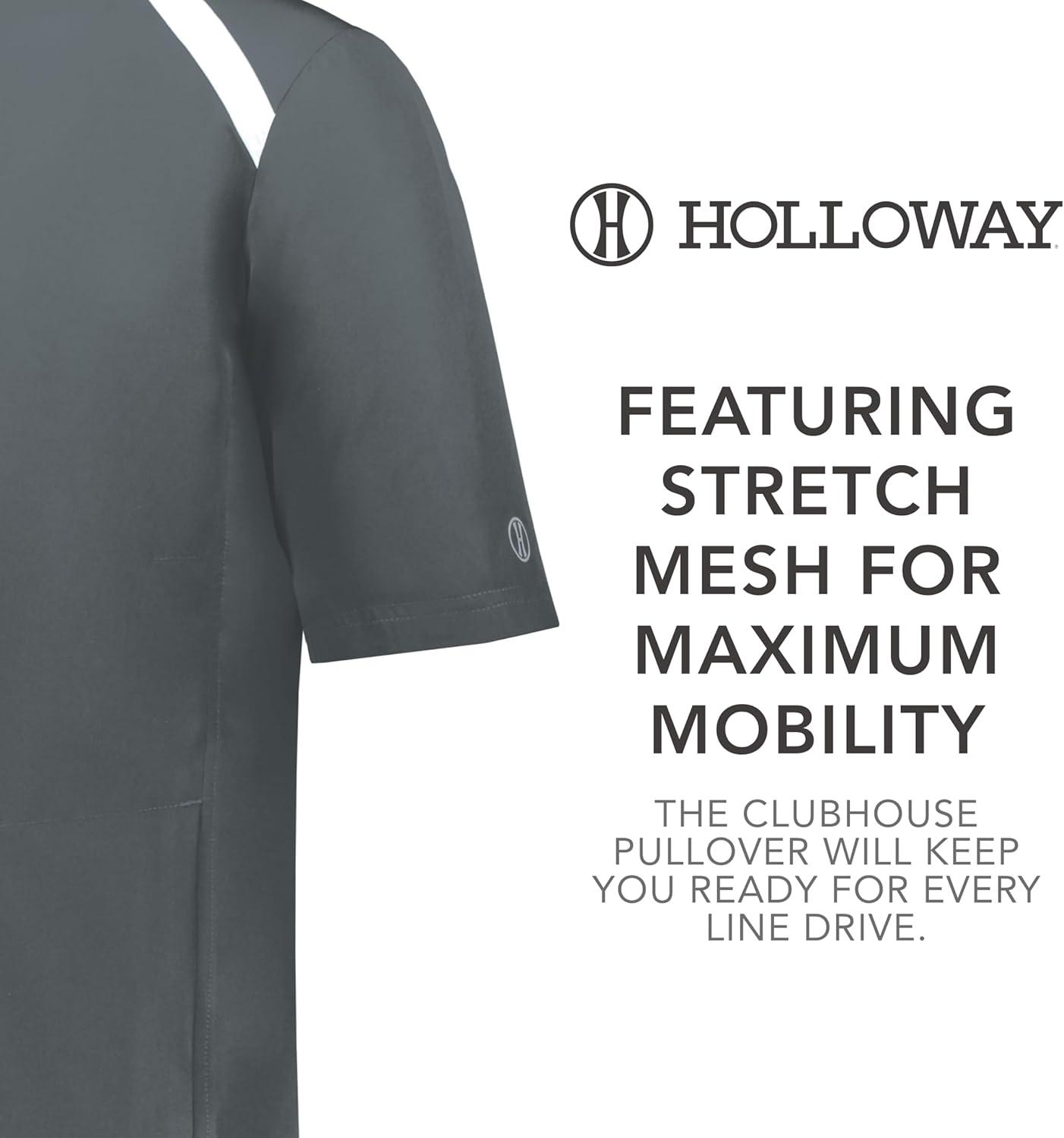 imageHolloway Boys Boys Clubhouse Short Sleeve Pullover Cage JacketGrapWhite