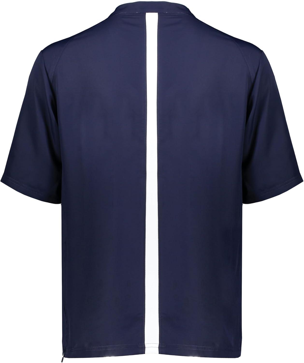 imageHolloway Boys Boys Clubhouse Short Sleeve Pullover Cage JacketNavyWhite