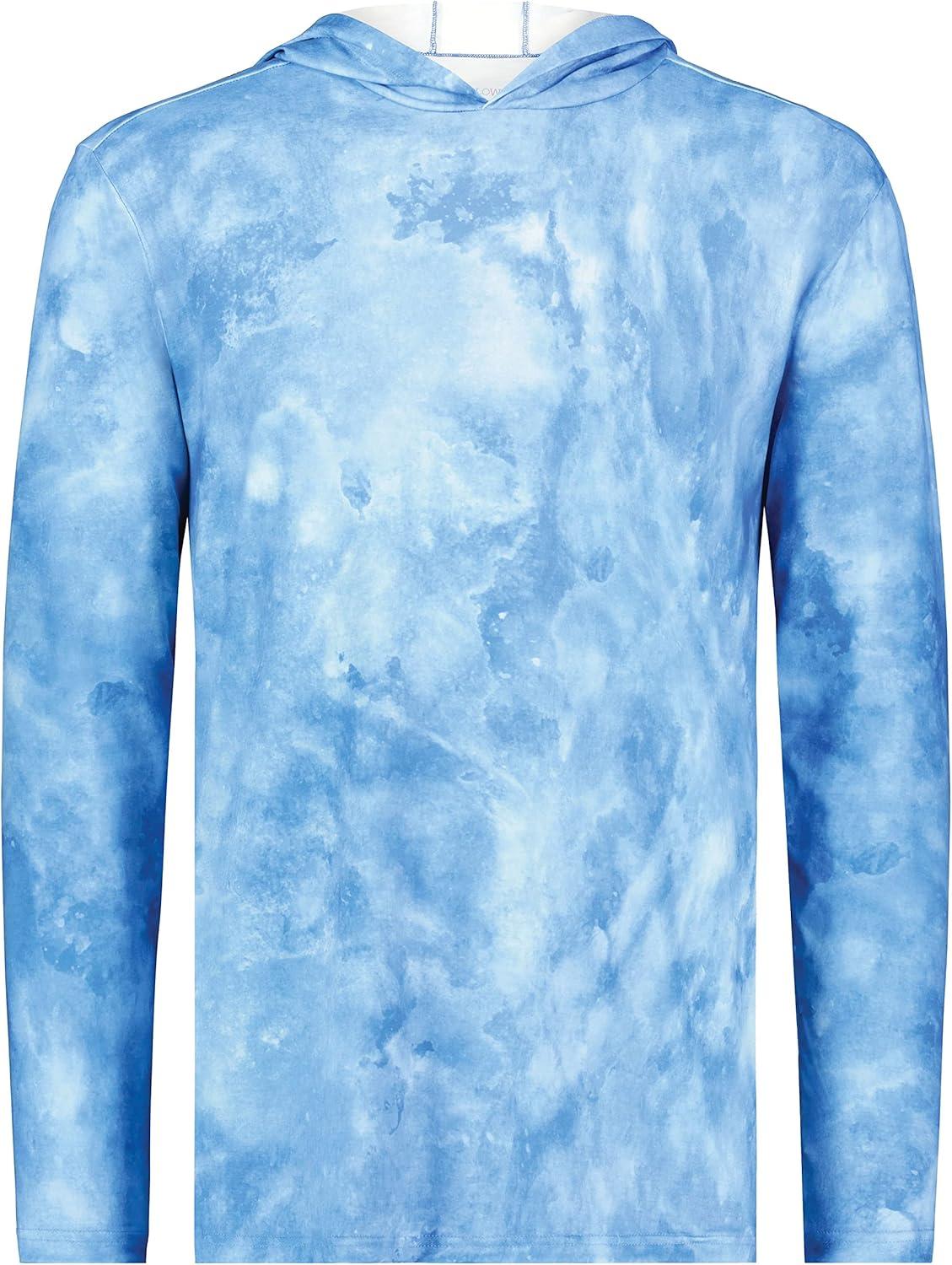 imageHolloway Boys Youth Stock CottonTouch Poly HoodieColumbia Blue Cloud Print