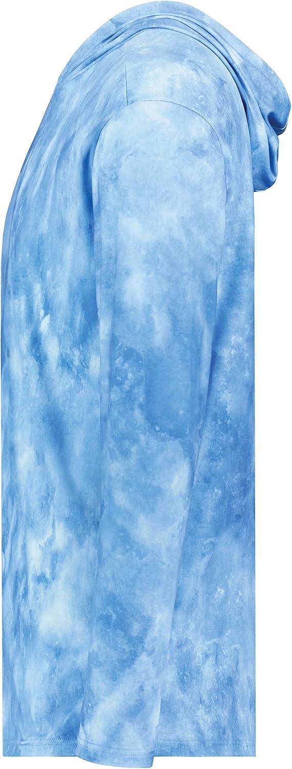 imageHolloway Boys Youth Stock CottonTouch Poly HoodieColumbia Blue Cloud Print