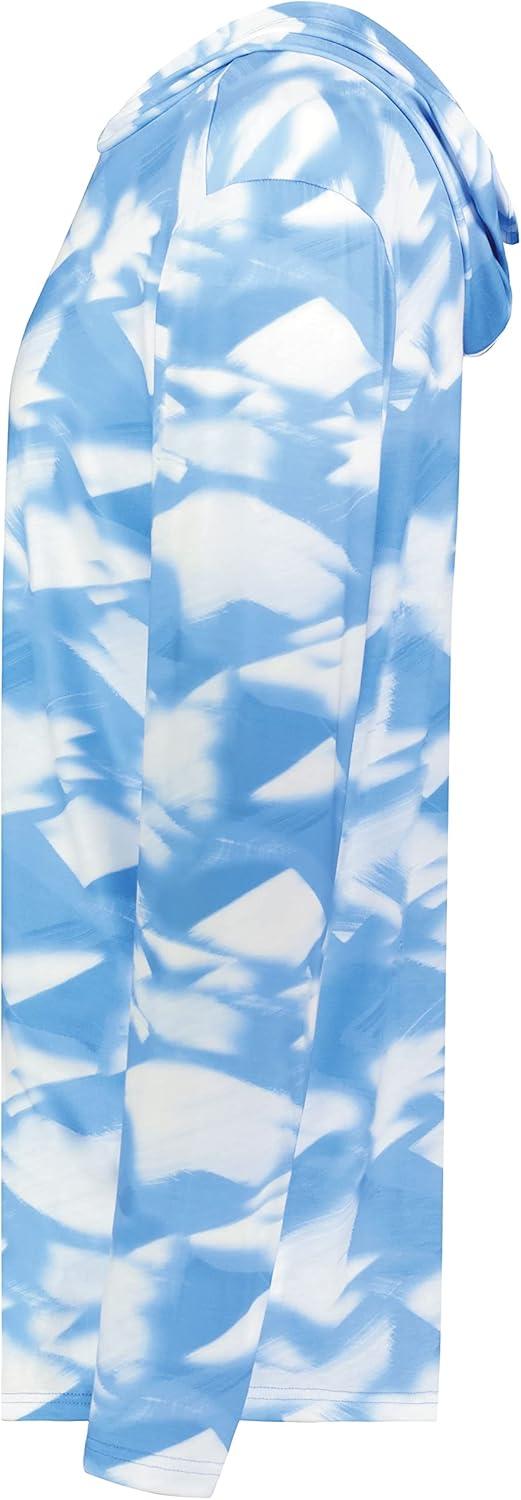 imageHolloway Boys Youth Stock CottonTouch Poly HoodieColumbia Blue Glacier Print