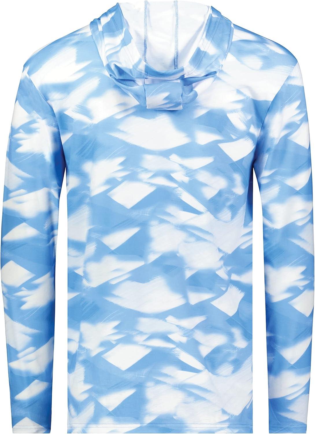 imageHolloway Boys Youth Stock CottonTouch Poly HoodieColumbia Blue Glacier Print