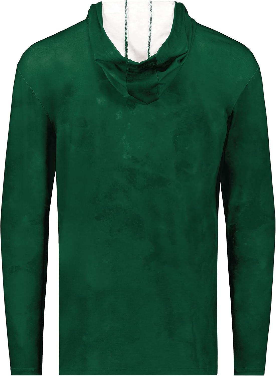 imageHolloway Boys Youth Stock CottonTouch Poly HoodieDark Green Cloud Print