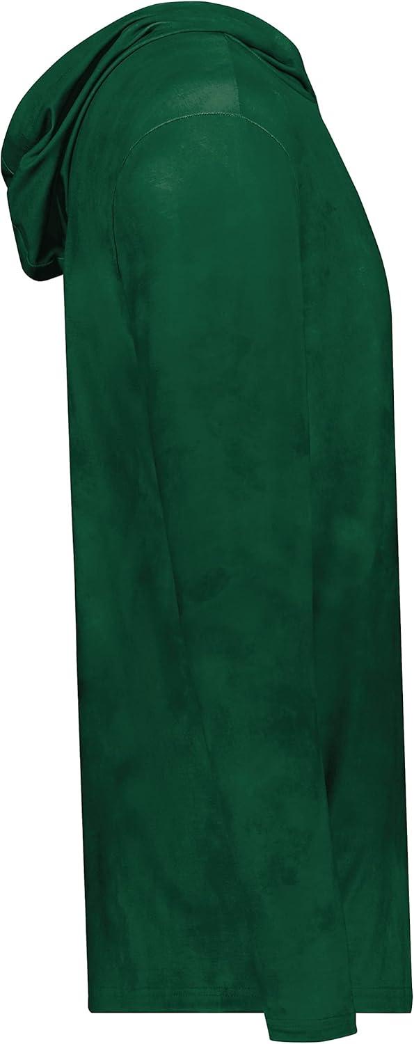 imageHolloway Boys Youth Stock CottonTouch Poly HoodieDark Green Cloud Print