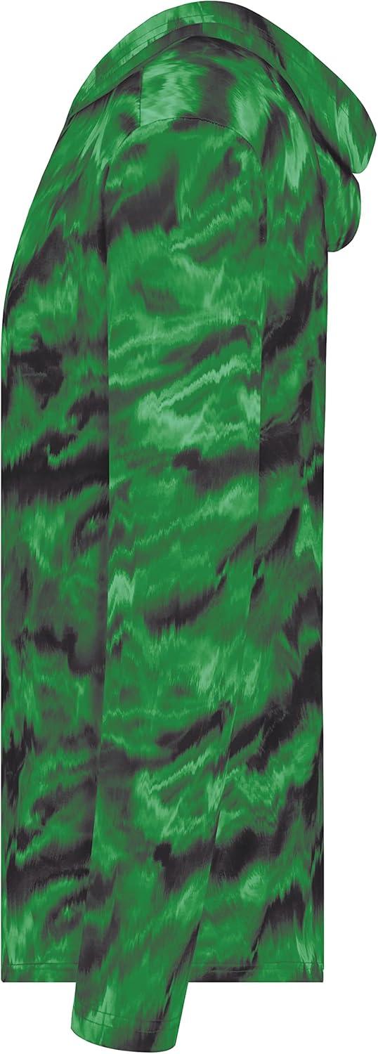imageHolloway Boys Youth Stock CottonTouch Poly HoodieDark Green Shockwave Print