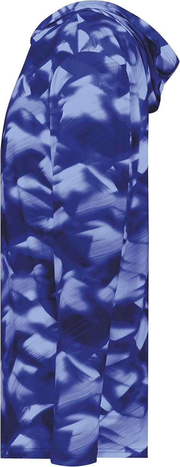 imageHolloway Boys Youth Stock CottonTouch Poly HoodieNavy Glacier Print