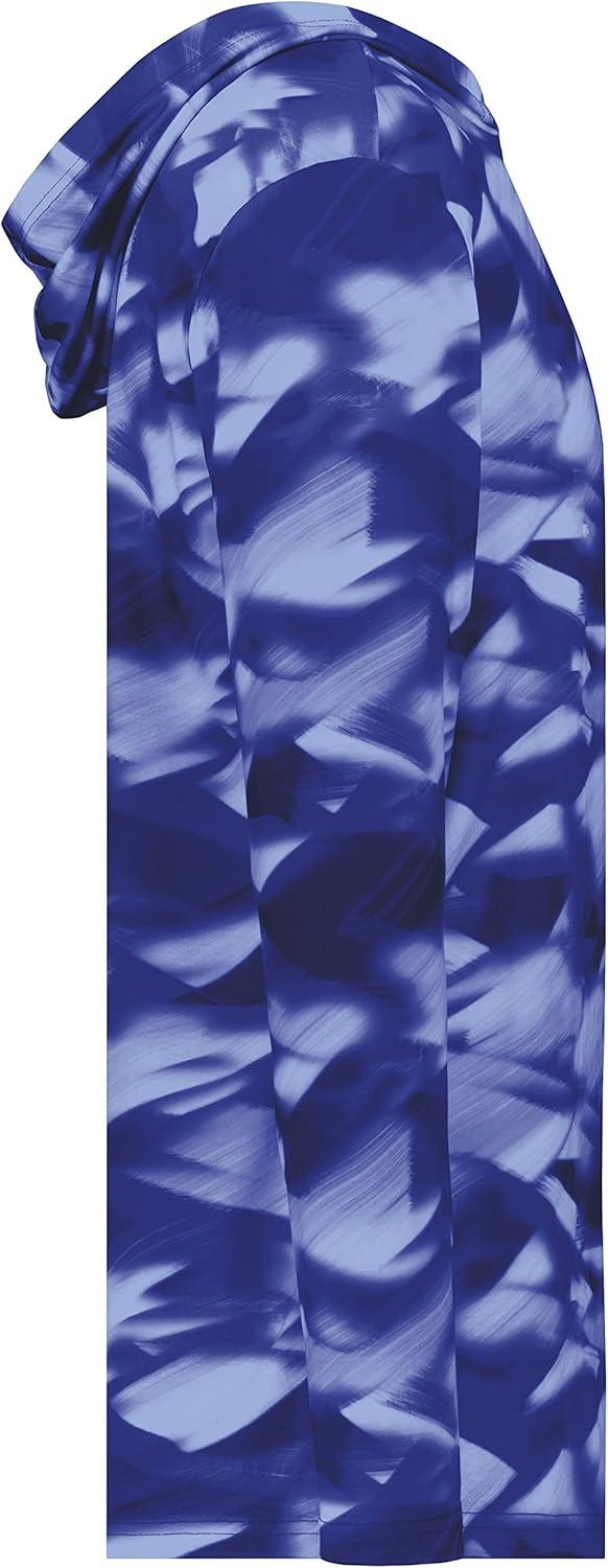 imageHolloway Boys Youth Stock CottonTouch Poly HoodieNavy Glacier Print