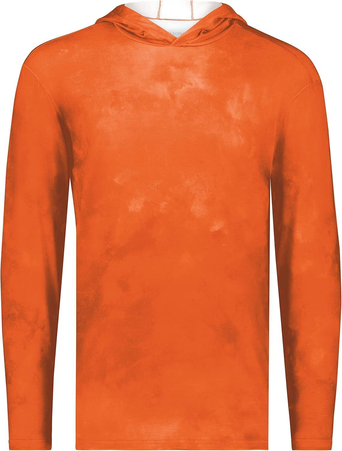 imageHolloway Boys Youth Stock CottonTouch Poly HoodieOrange Cloud Print