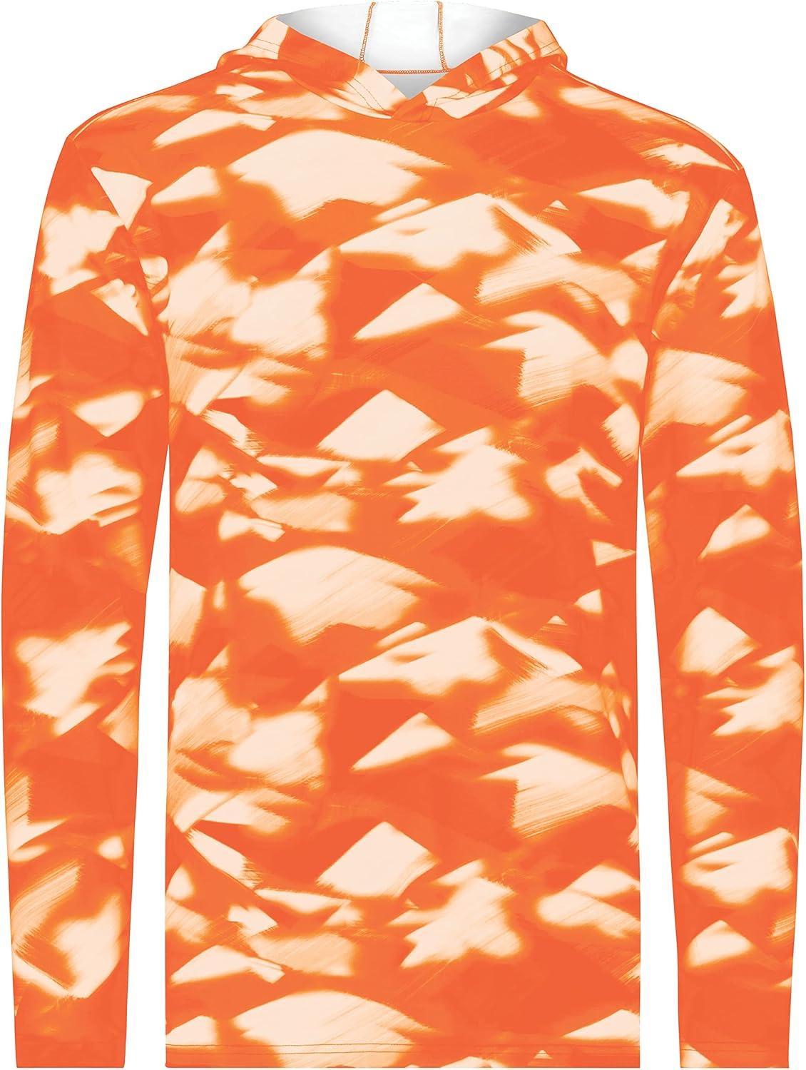 imageHolloway Boys Youth Stock CottonTouch Poly HoodieOrange Glacier Print