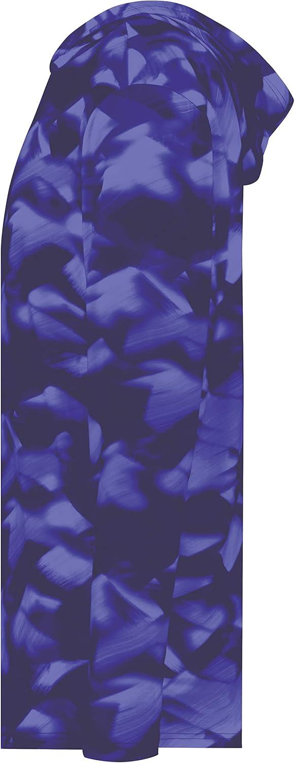 imageHolloway Boys Youth Stock CottonTouch Poly HoodiePurple Glacier Print