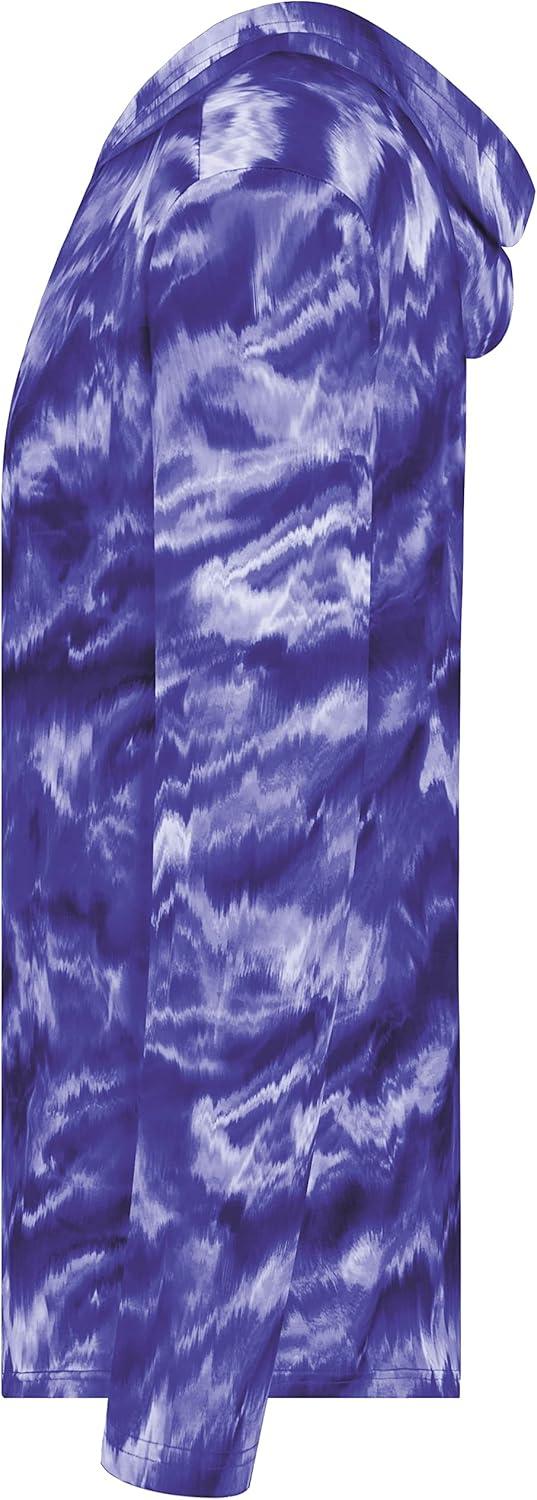 imageHolloway Boys Youth Stock CottonTouch Poly HoodiePurple Shockwave Print