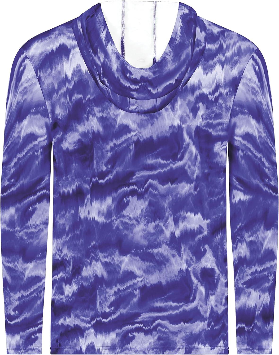 imageHolloway Boys Youth Stock CottonTouch Poly HoodiePurple Shockwave Print
