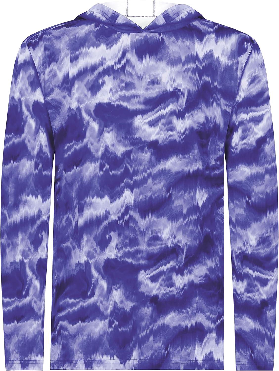 imageHolloway Boys Youth Stock CottonTouch Poly HoodiePurple Shockwave Print