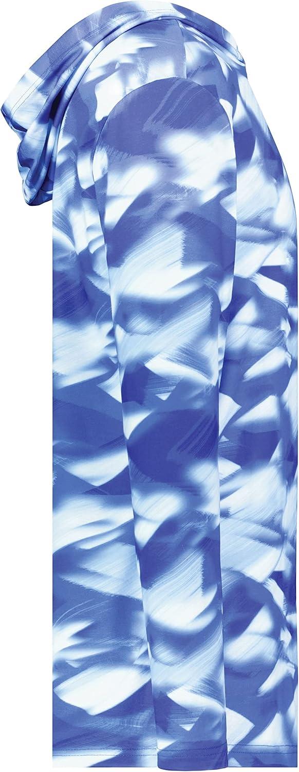 imageHolloway Boys Youth Stock CottonTouch Poly HoodieRoyal Glacier Print