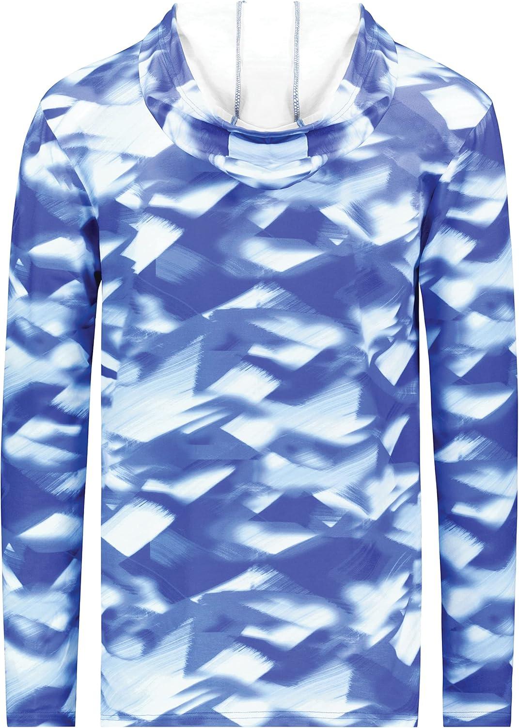 imageHolloway Boys Youth Stock CottonTouch Poly HoodieRoyal Glacier Print