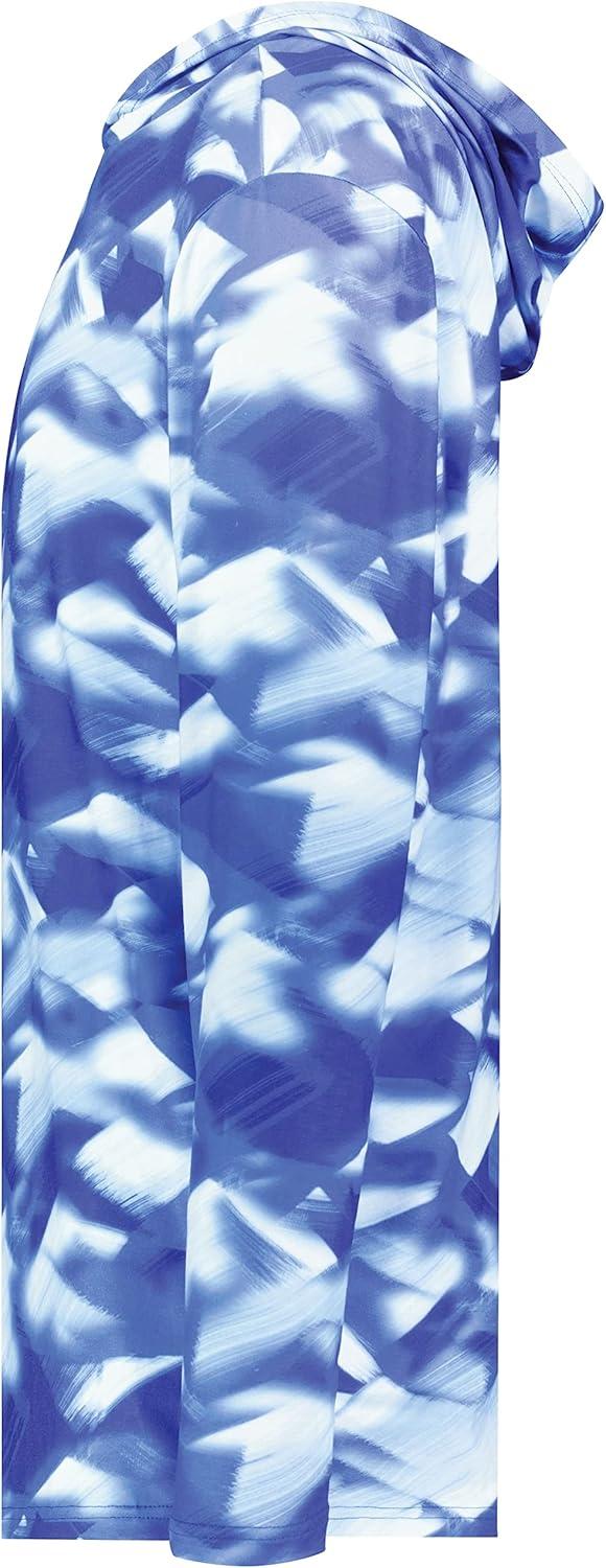 imageHolloway Boys Youth Stock CottonTouch Poly HoodieRoyal Glacier Print