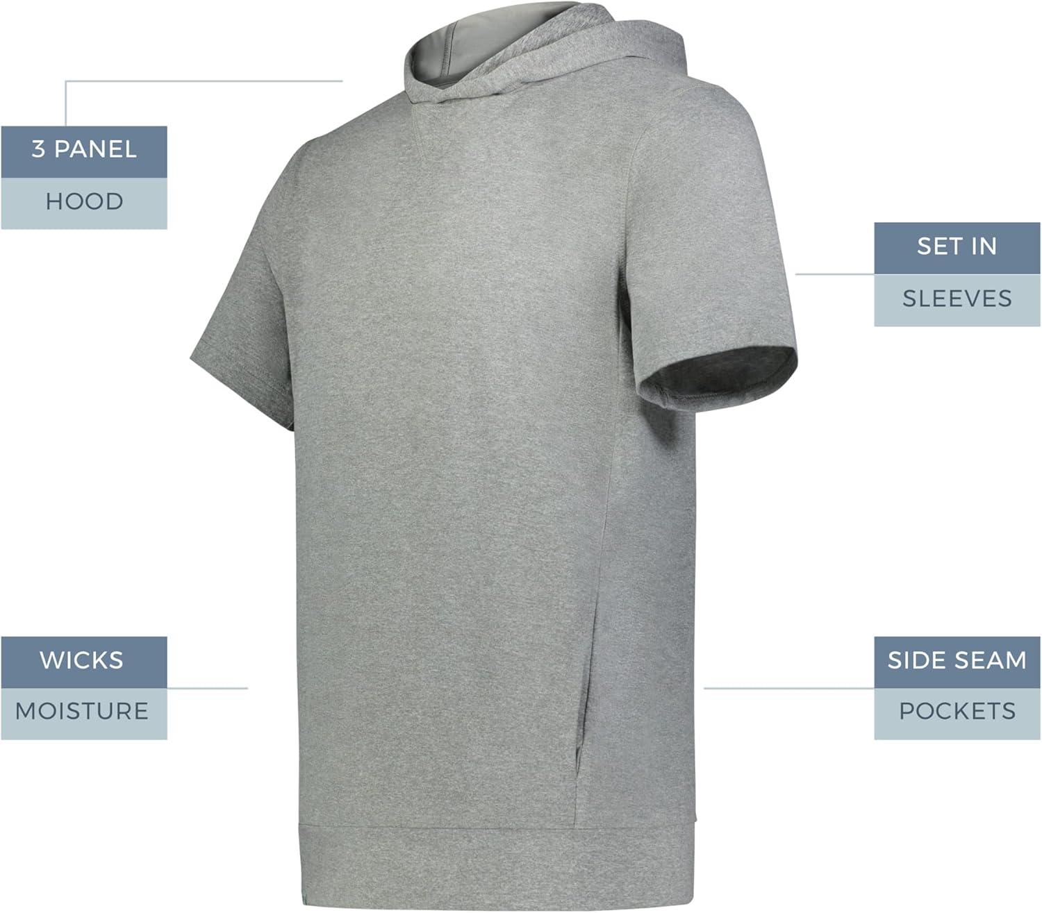 imageHolloway Boys Youth Ventura Soft Knit Short Sleeve HoodieGrey Heather