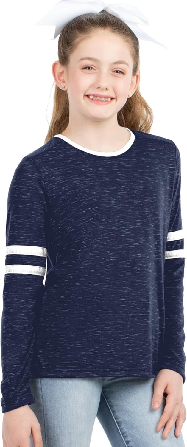 imageHolloway Girls Monterey Long Sleeve TeeBlack HeatherWhite
