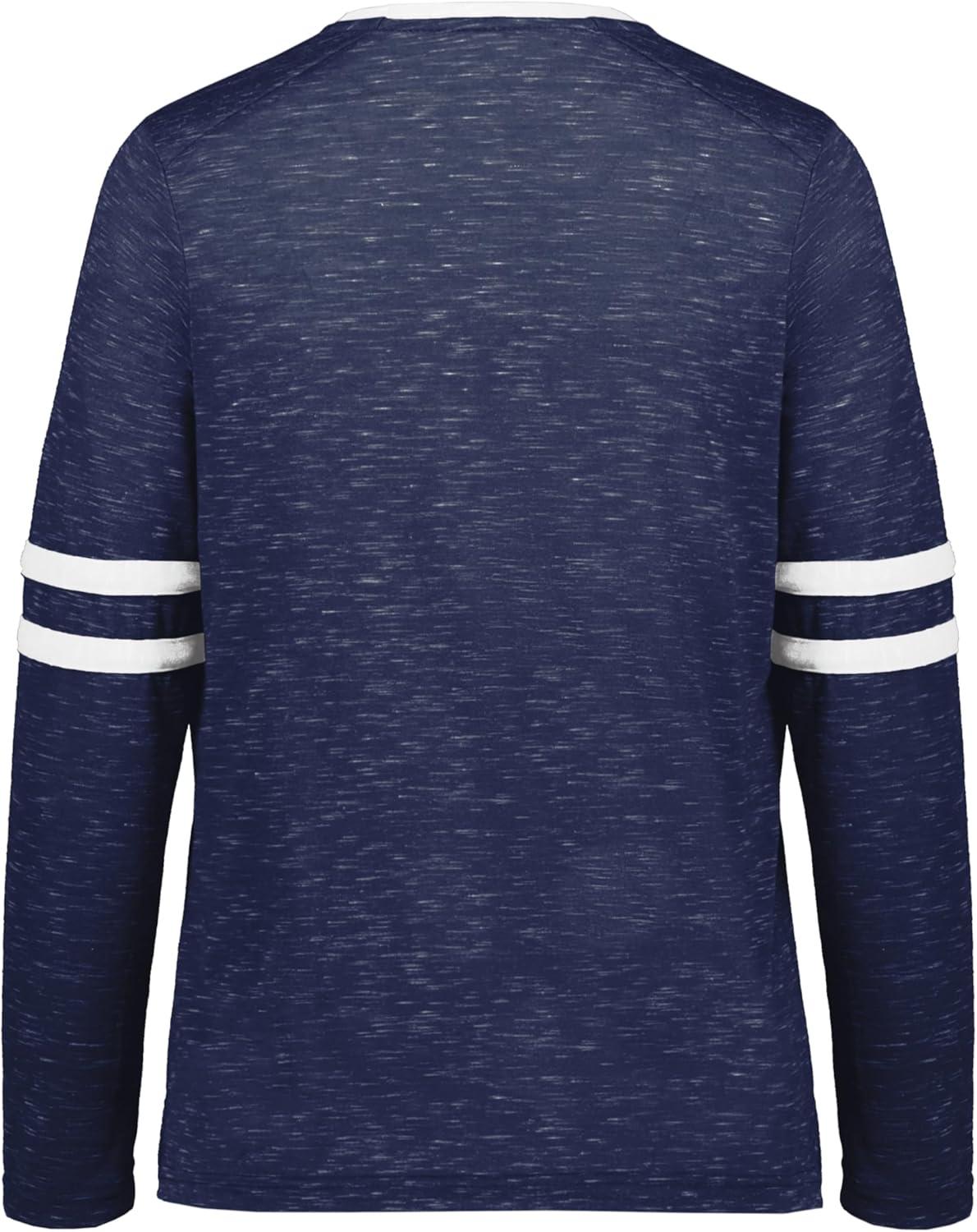 imageHolloway Girls Monterey Long Sleeve TeeNavy HeatherWhite