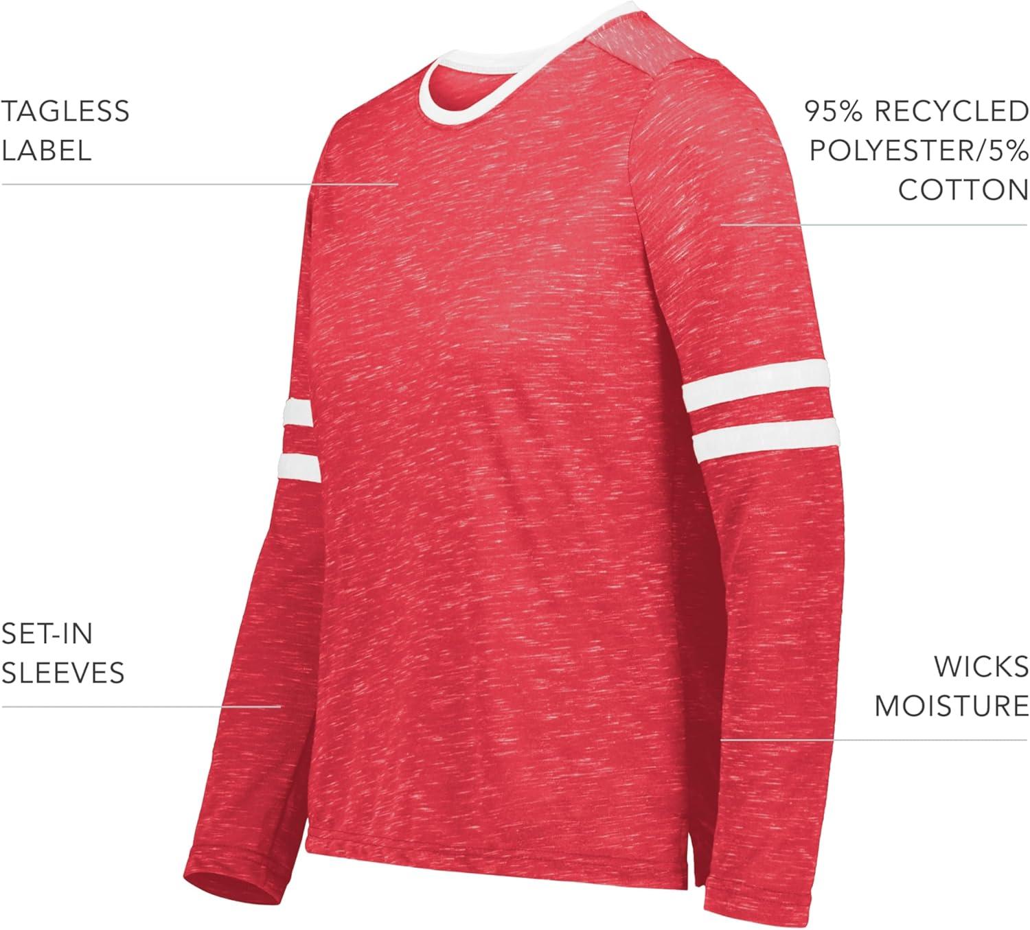 imageHolloway Girls Monterey Long Sleeve TeeScarlet HeatherWhite