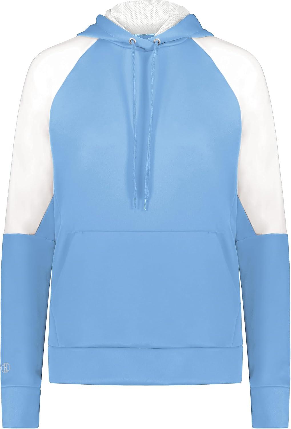 imageHolloway Womens Ladies Momentum Team Fleece HoodieColumbia BlueWhite
