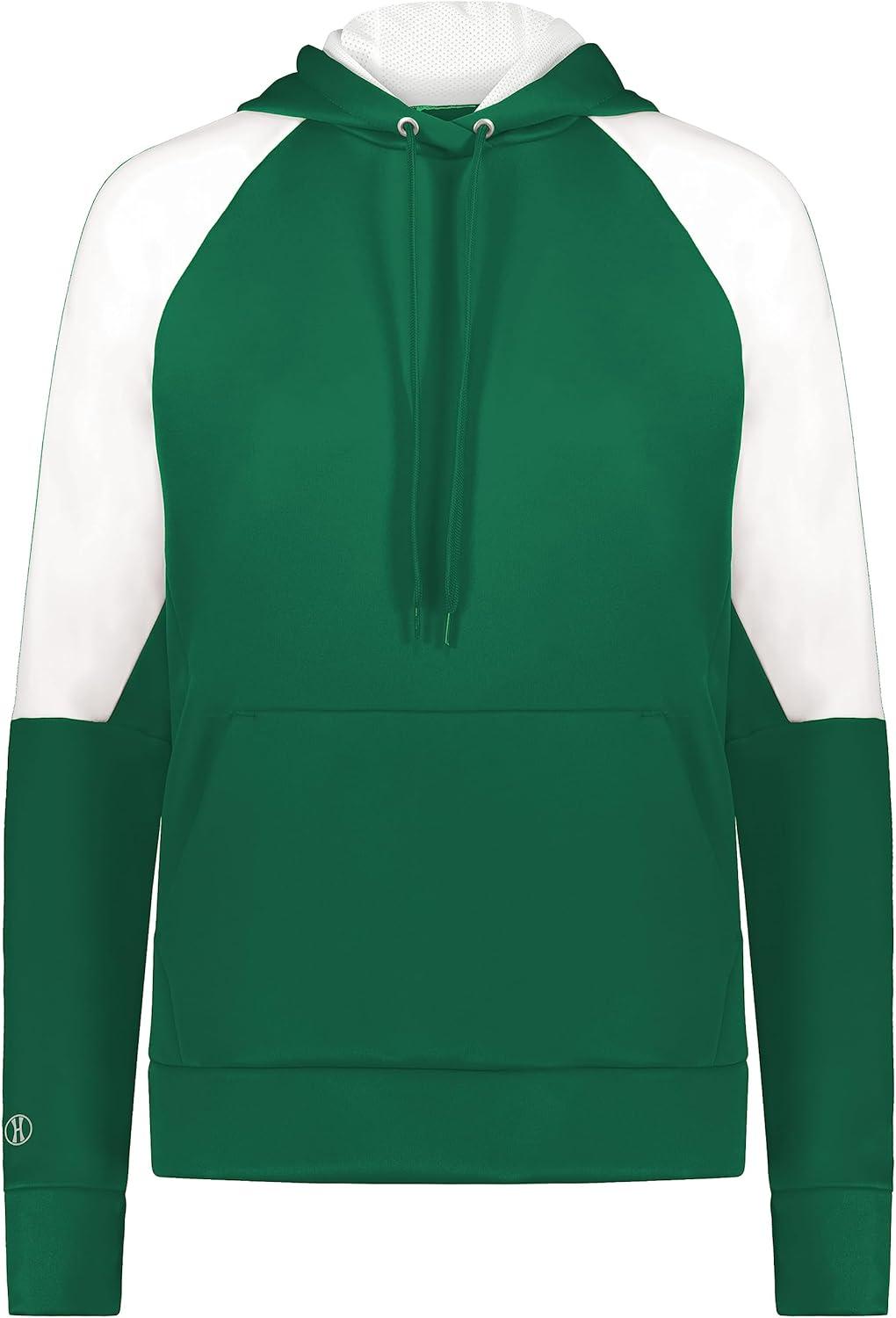imageHolloway Womens Ladies Momentum Team Fleece HoodieDark GreenWhite