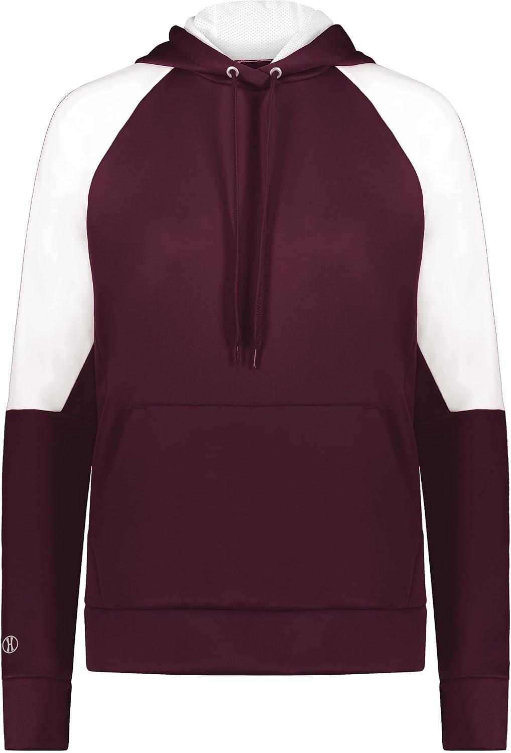 imageHolloway Womens Ladies Momentum Team Fleece HoodieMaroonWhite