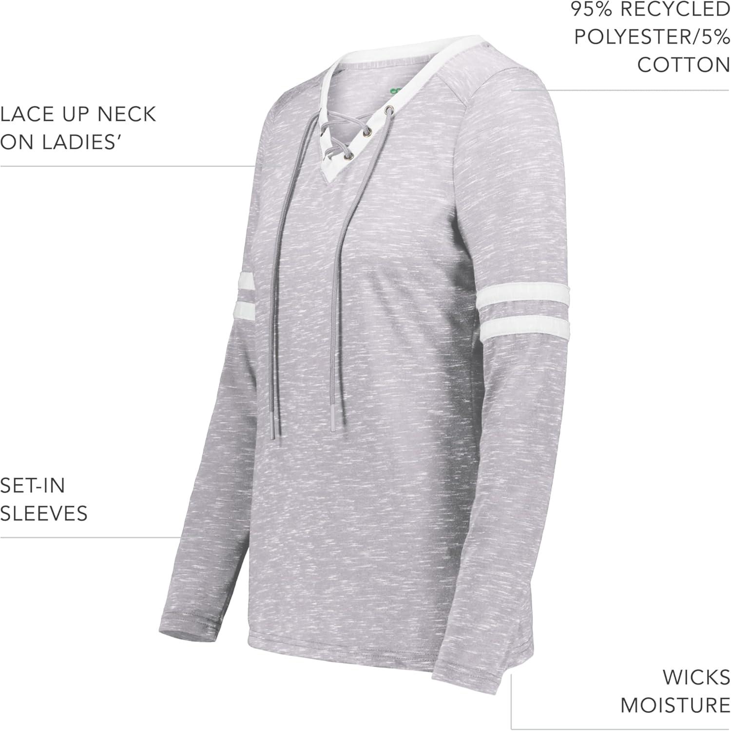 imageHolloway Womens Ladies Monterey Long Sleeve TeeAthletic HeatherWhite