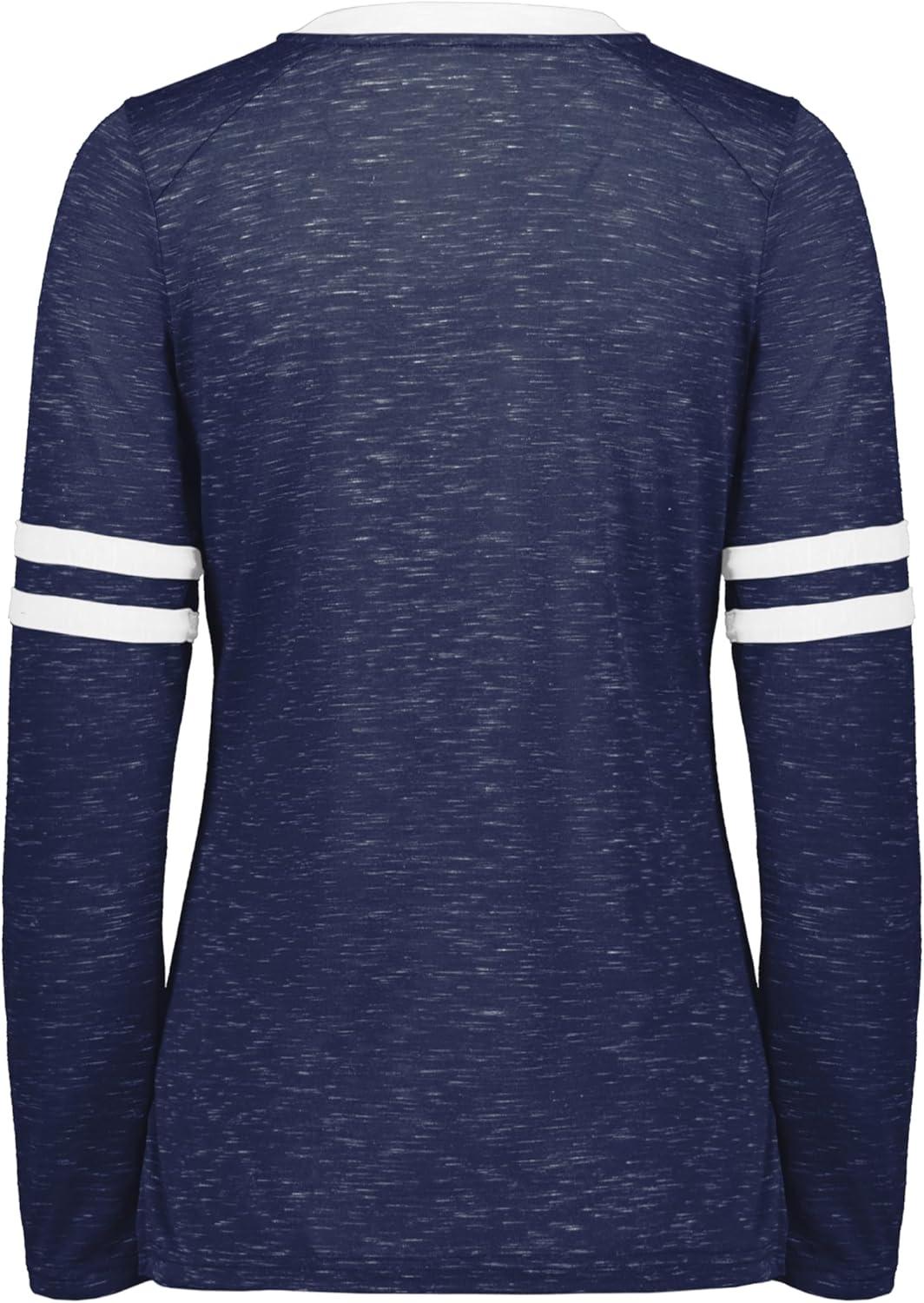 imageHolloway Womens Ladies Monterey Long Sleeve TeeNavy HeatherWhite