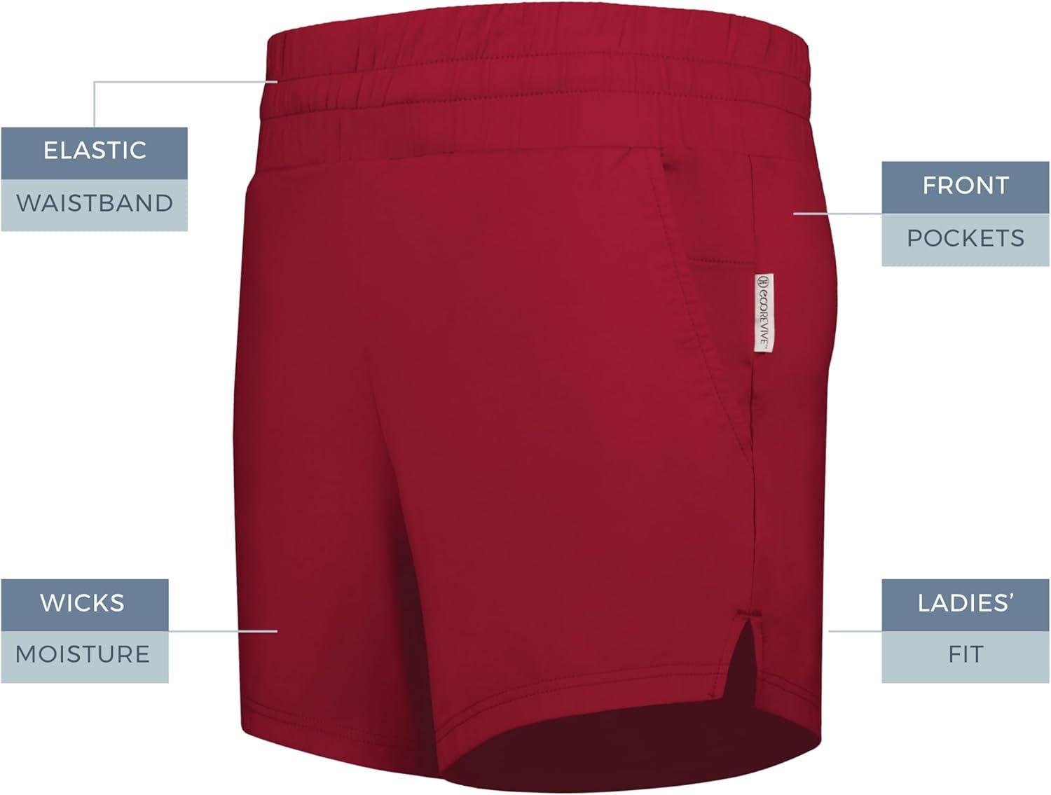 imageHolloway Womens Ladies Ventura Soft Knit ShortsScarlet