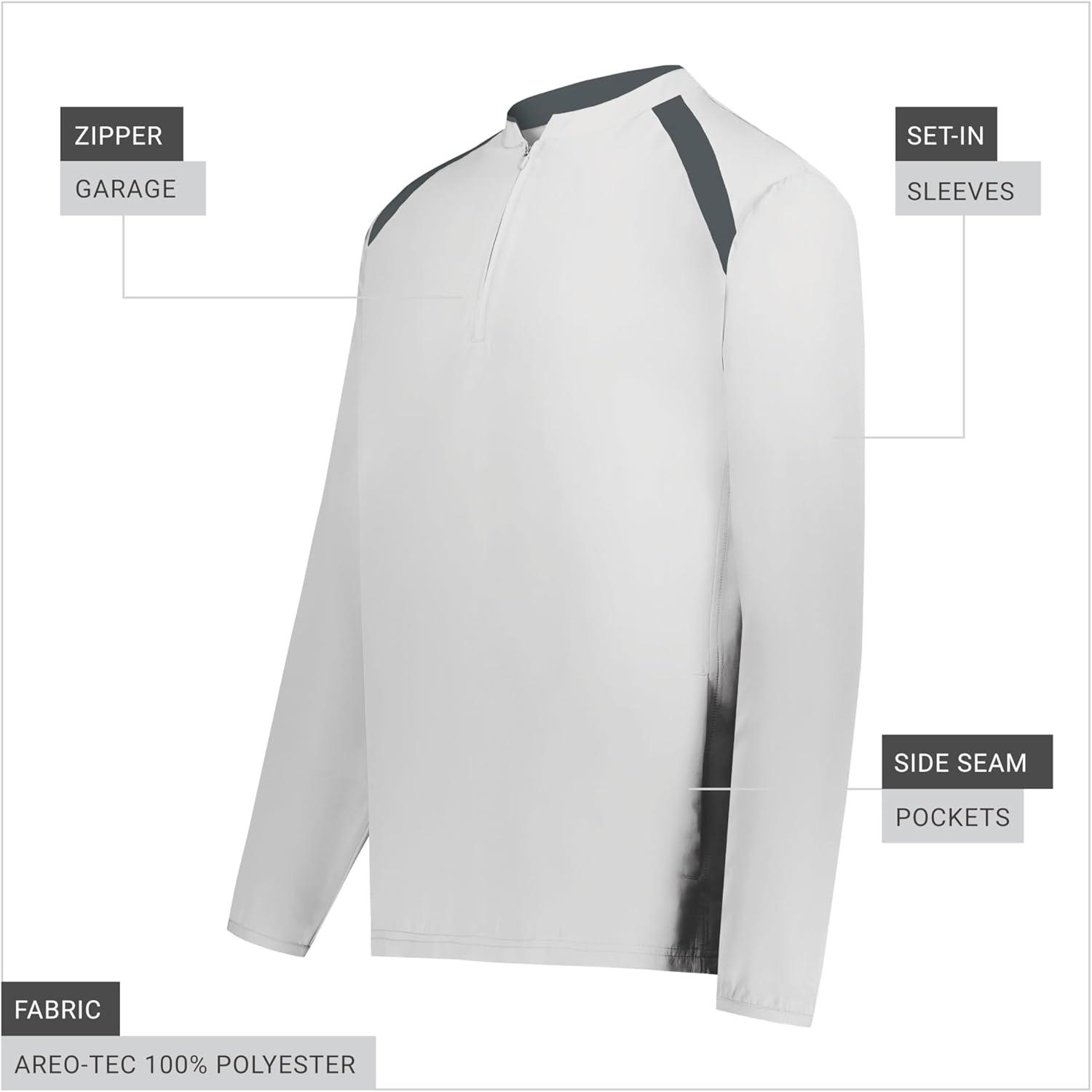 imageHolloway boys Holloway Boys Clubhouse Pullover Cage JacketWhiteGraphite