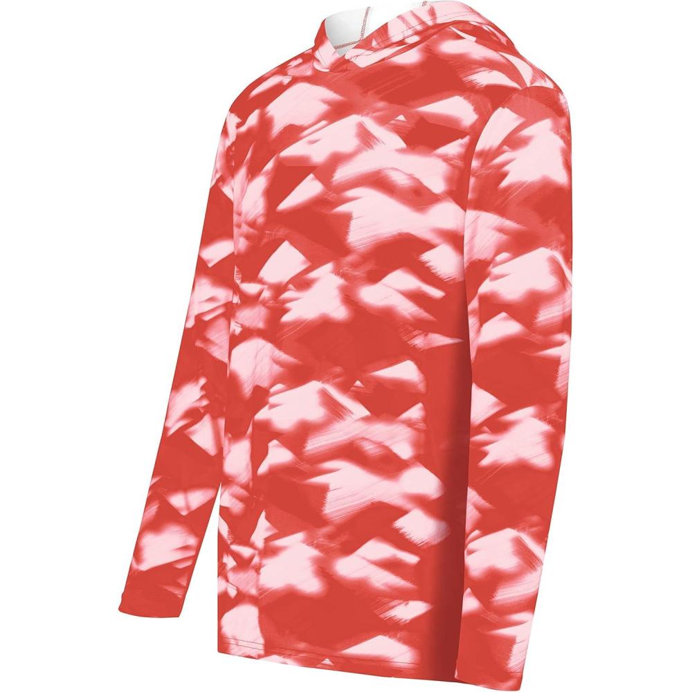imageHolloway Boys Youth Stock CottonTouch Poly HoodieScarlet Glacier Print