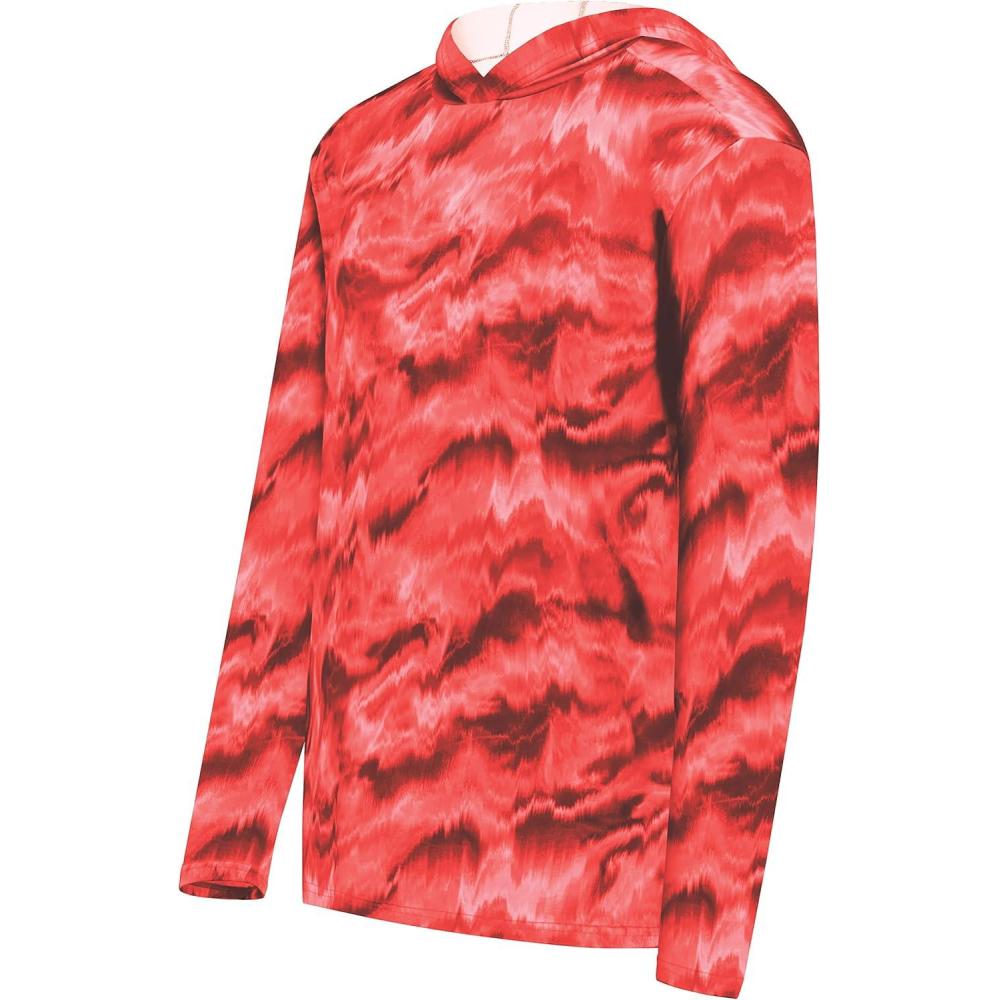 imageHolloway Boys Youth Stock CottonTouch Poly HoodieShockwave Scarlet