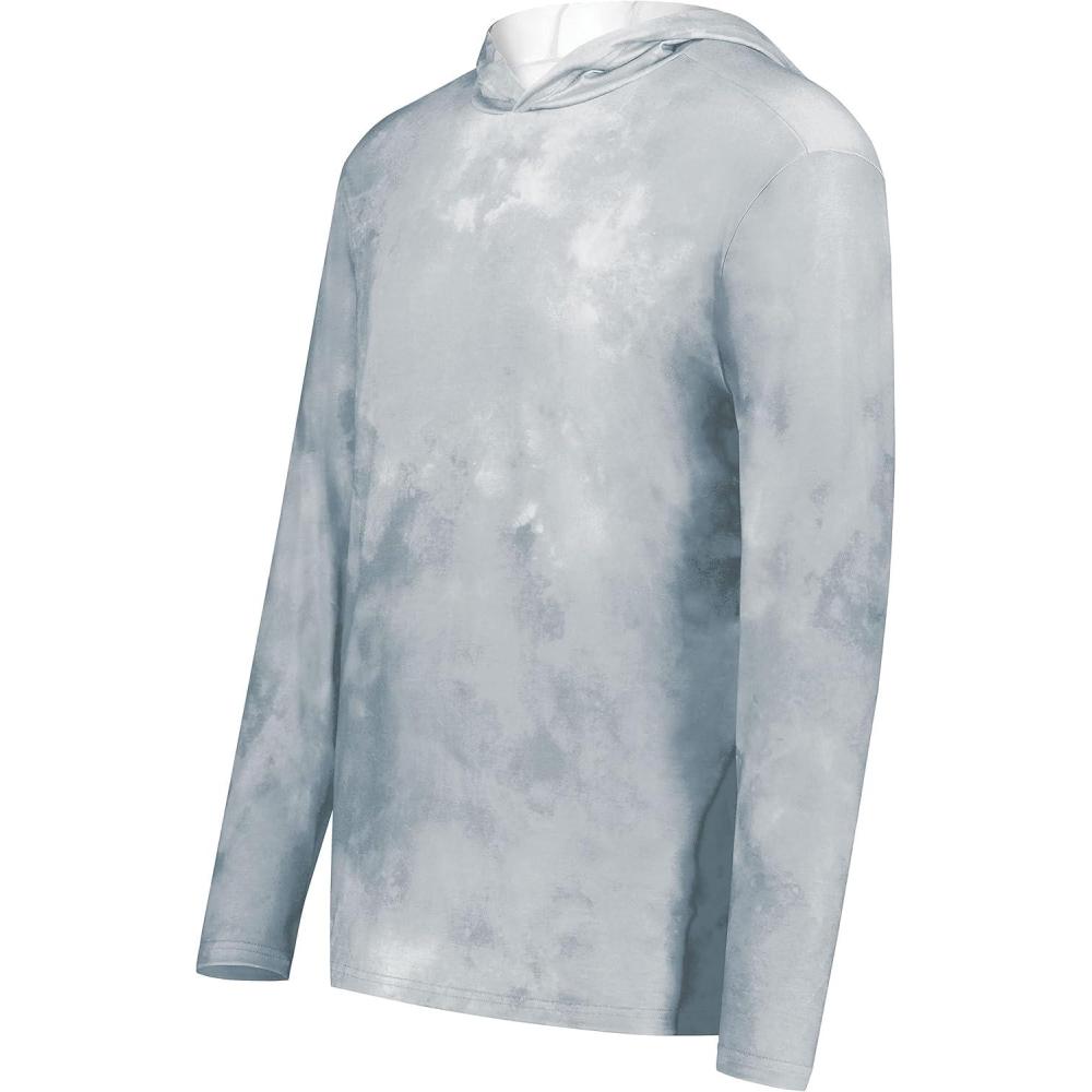 imageHolloway Boys Youth Stock CottonTouch Poly HoodieSilver Cloud Print