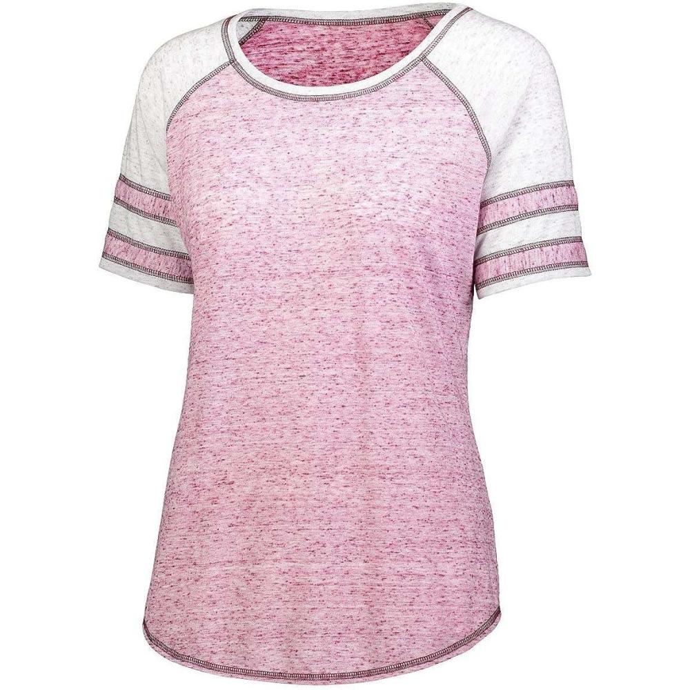 imageHolloway Womens Ladies Advocate TeeMaroonSilver