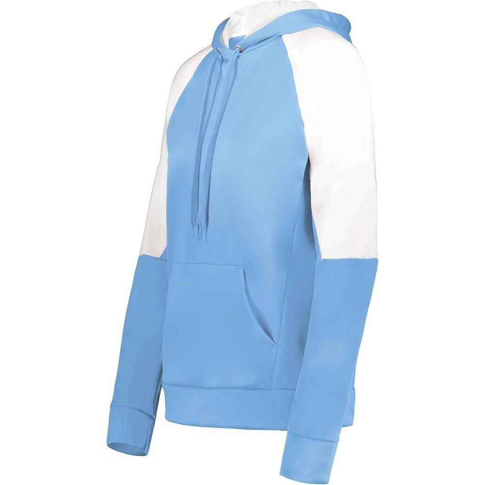 imageHolloway Womens Ladies Momentum Team Fleece HoodieColumbia BlueWhite